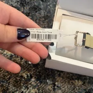 Furla leather watch new in original box Navy blue Furla leather watch new in original box Navy blue main image 2